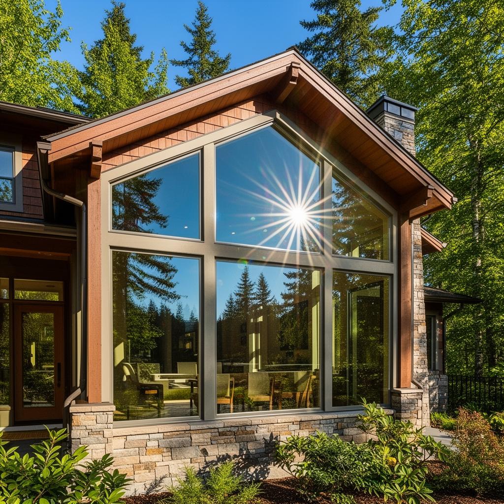 Sparkling clean windows on a Medford, Oregon home